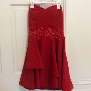 Red homecoming dress
